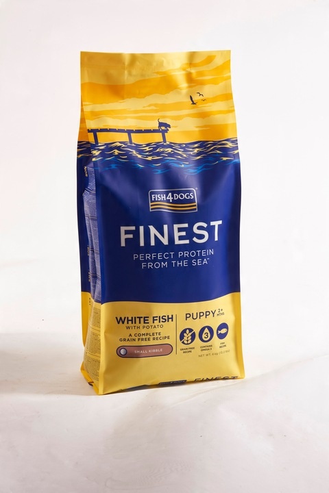 Fish4dogsFinest White Fish Puppy (Malé plemeno) 6 kg datum 30.09.2025!!!