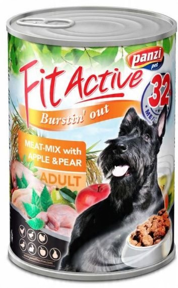 Fit Active Dog Adult - Mix Masové krmivo mokrá konzerva 415 g