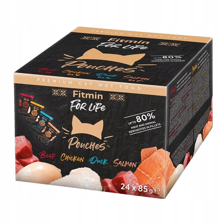 Fitmin For Life Multipack kapsiček pro kočky v omáčce 24x85g