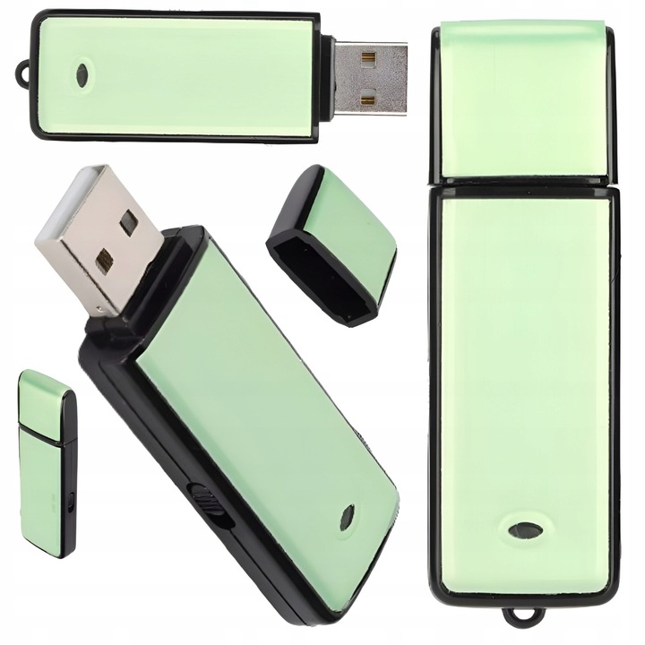 Flash disk 8 GB s funkcí nahrávání, výdrž 16 hodin, kapacita 100 hodin záznamu, přenosná paměť