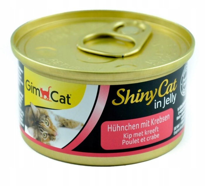 GIMCAT Shiny Cat Kuře a krabi v želé 70 g vlhké krmivo pro kočky