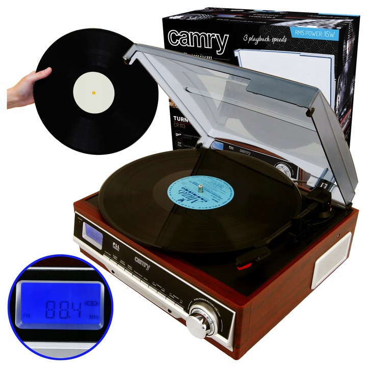 Gramofon Camry CR 1113 hnědý