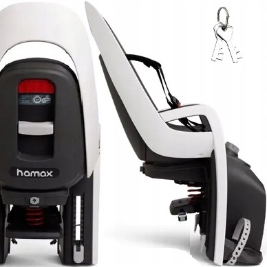 Hamax Cyklistická sedačka Caress (zavazadlový prostor) s regulací 22 kg White &b