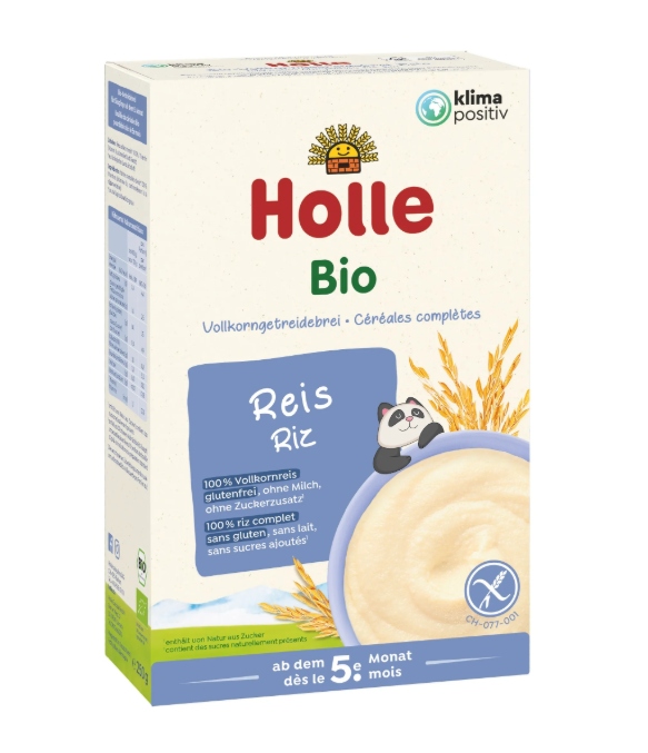 Holle Bio Rýžová bezmléčná kaše 250g
