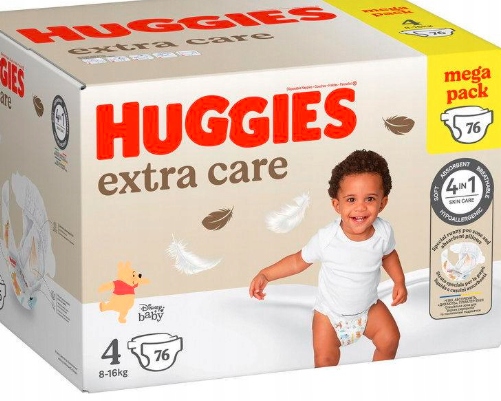 Huggies Extra Care 4 - 76ks BOX