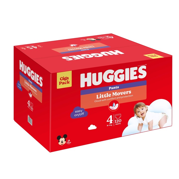 Huggies Little Movers Pants 4 (120) BOX