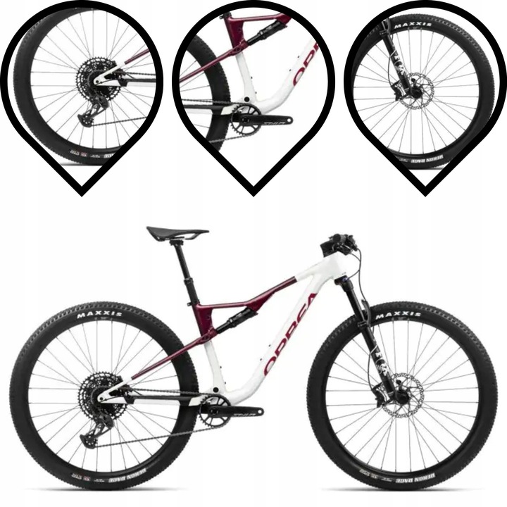Horské kolo Orbea Oiz H20 velikost L Ivory White Burgundy Red 2024 AKCE