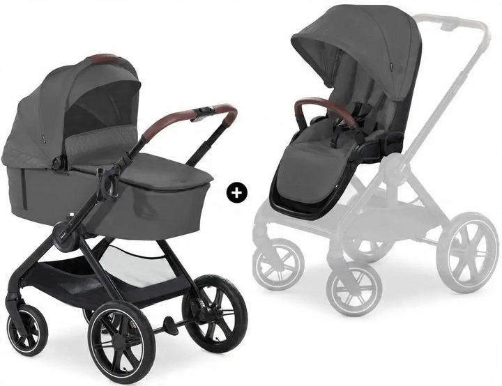 Hauck kombinovaný kočárek Walk N Care Air Dark Grey 2023 sada 2v1
