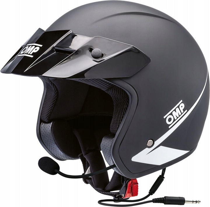 Helma OMP Star-J s interkomem KJS LIMITED černá