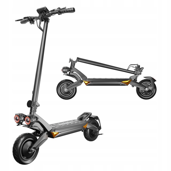 Hexa Black 48V - Skládací elektrická koloběžka 75 km, 20 km/h, 20 Ah