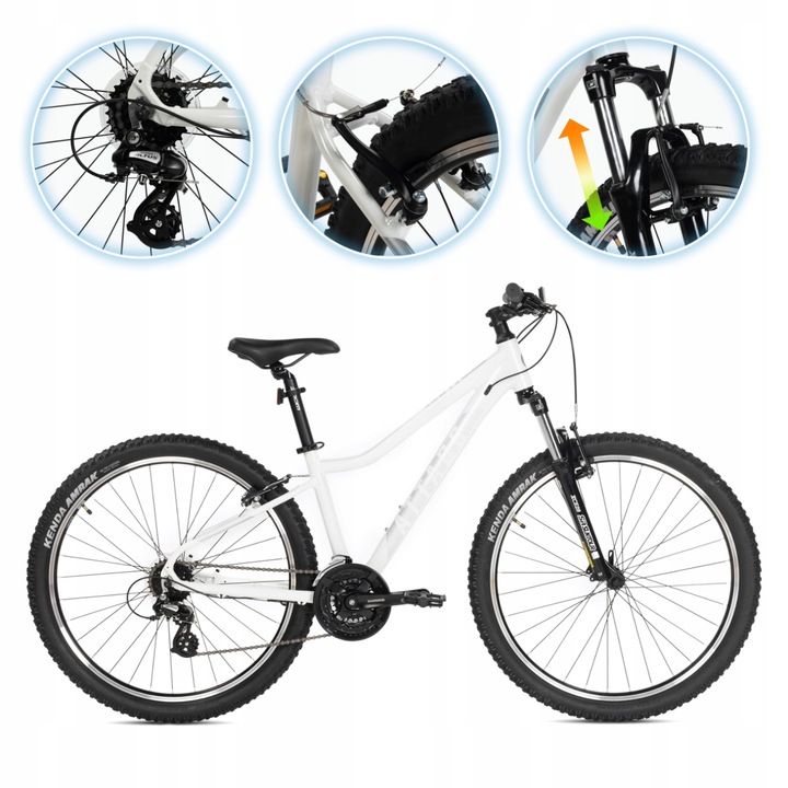 Horské kolo MTB ATTABO ALPE 1.0 17" Lehký hliník Shimano Altus Suntour