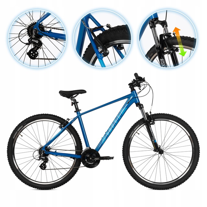 Horské kolo MTB ATTABO ALPE 1.0 21" Lehký hliník Shimano Altus Suntour
