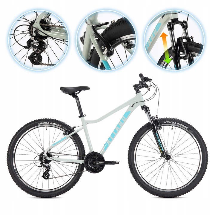 Horské MTB kolo ATTABO ALPE 1.0 15" Lehký hliník Shimano Altus Suntour