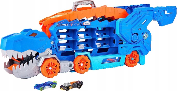 Hot Wheels City T-Rex tahač se světly a zvuky HNG50 Autodráha
