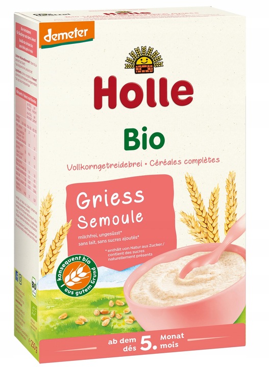Holle Bio Krupičná kaše 250 g LEVNĚ