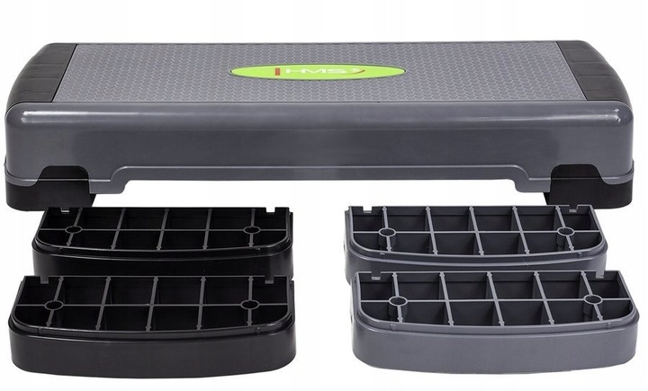 HMS Protiskluzový Step Pro Fitness Cvičení Aerobiku Nastavitelný 3 Stupňový