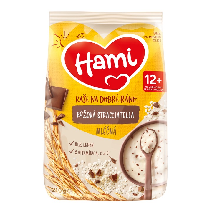 Hami mléčná kaše rýžová stracciatella 210g