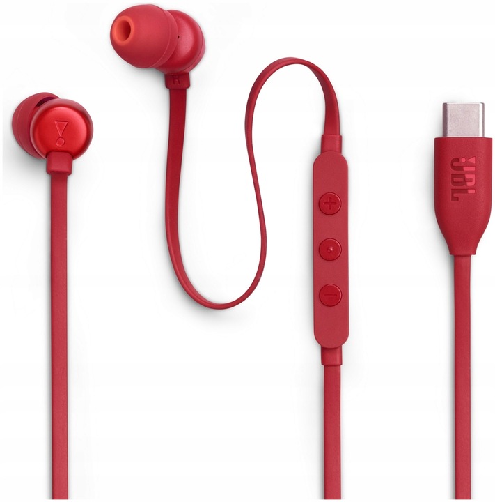In-ear sluchátka JBL Tune 310 USB-C červená ALLEGRO