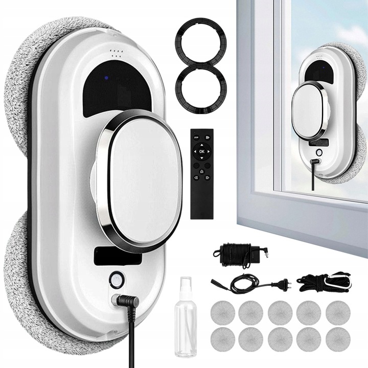 INTELIGENTNÍ UKLÍZECÍ ROBOT NA MYTÍ SKEL OKEN AUTOMAT ROBOT 90W 5600PA