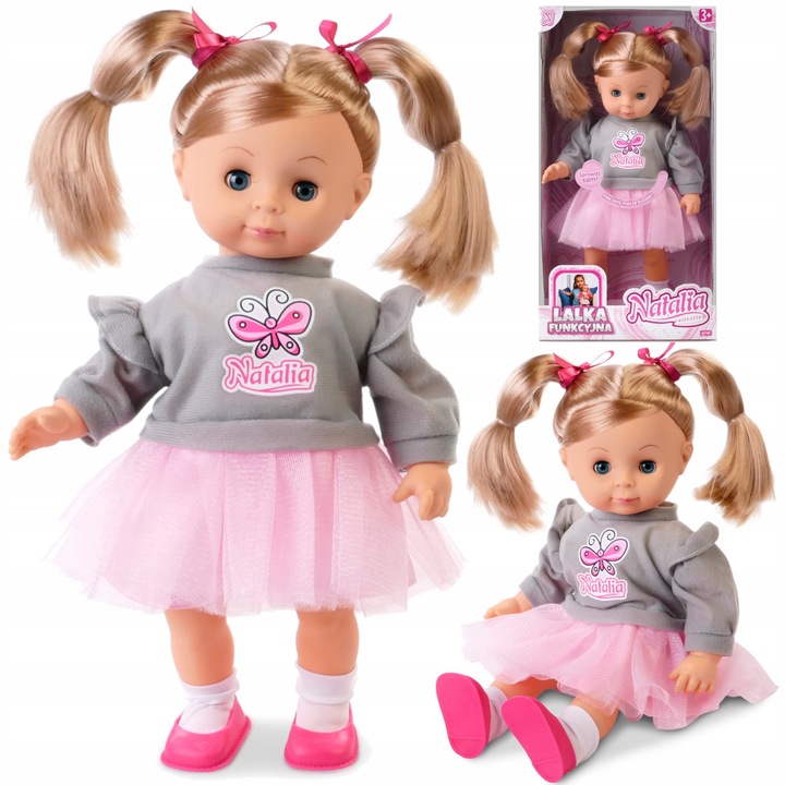 Interaktivní Panenka 39 Cm říká „Pojďme si hrát“ a další zavírá oči Natalia