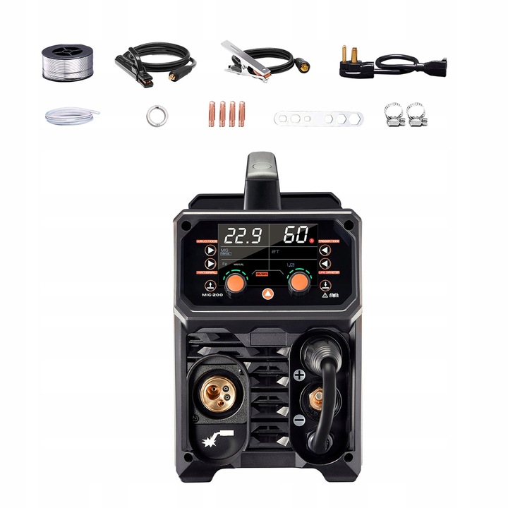 Invertorová svářečka 200A MIG 4v1 Svářečka pro trubičkový drát s tavidlem