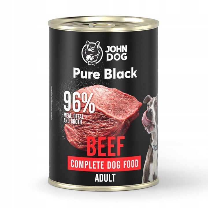 JOHN DOG krmivo MOKRÉ PRO PSA PURE BLACK HOVĚZÍ