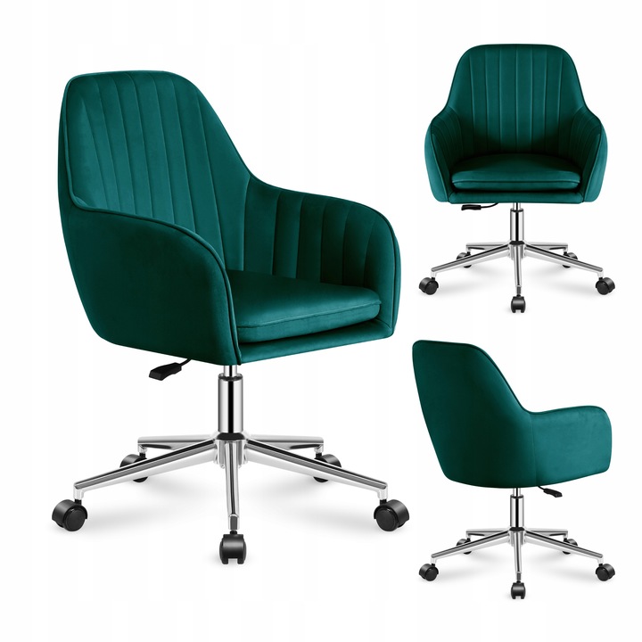 Kancelářská otočná židle WELUROVÁ do obýváku, kanceláře Mark Adler Future 5.2 Green