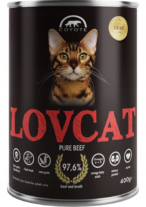 Kojot | LOVCAT | Čisté hovězí 400g
