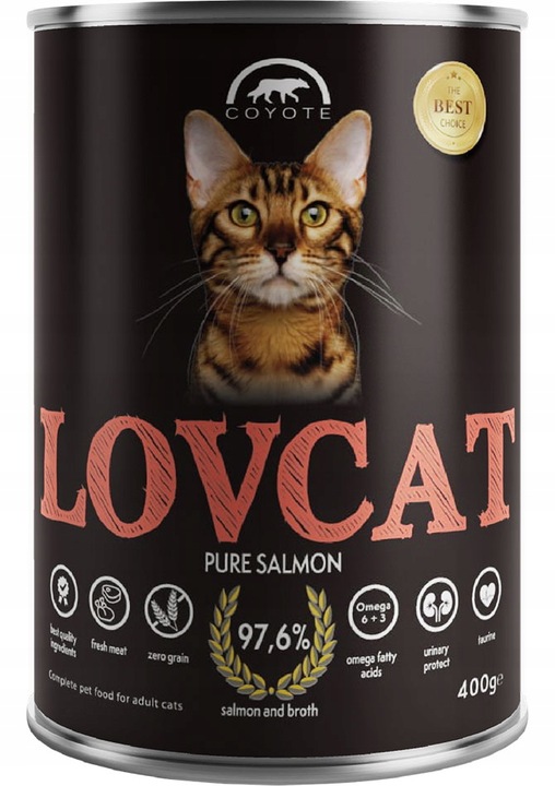 Kojot | LOVCAT | Čistý losos 375 g