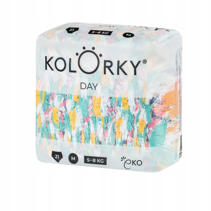 Kolorky Day Brushes na jedno použití plenky EKO velikost M 5-8 Kg 21 ks VÝPRODEJ