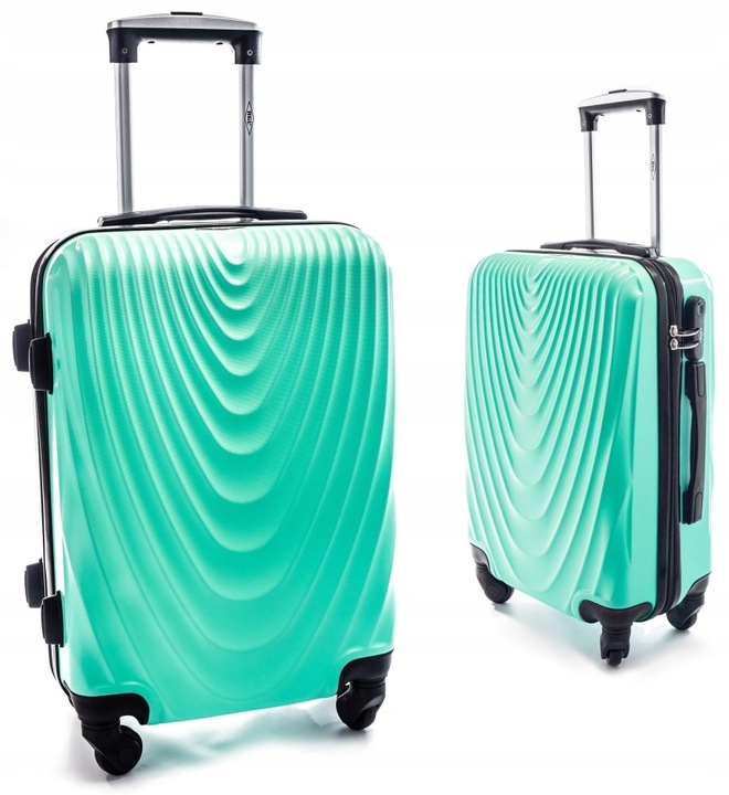 Kabinový Cestovní Kufr WAVE - Mátový 55x37x20 cm velikost M (20”) nejlevnější