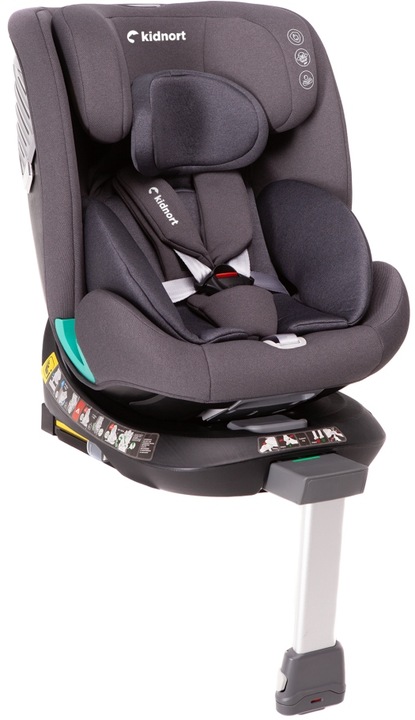 Kidnort Autosedačka Radjur LEG 2024 šedá
