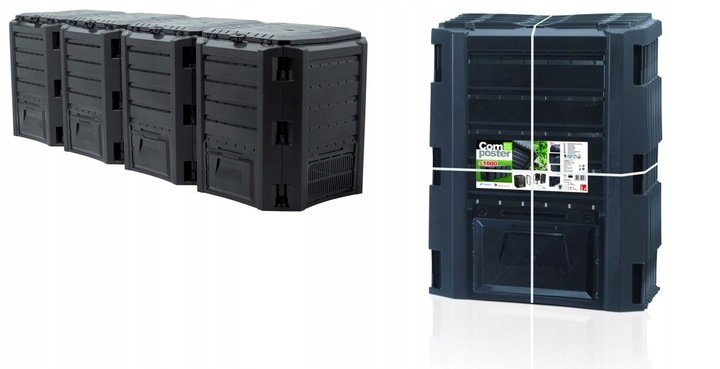 Kompostér MODULE COMPOGREEN černý 1600l bez balení LEVNĚ