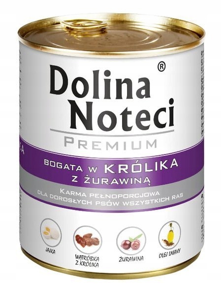 Krmivo pro psy Premium králík s brusinkami 400g
