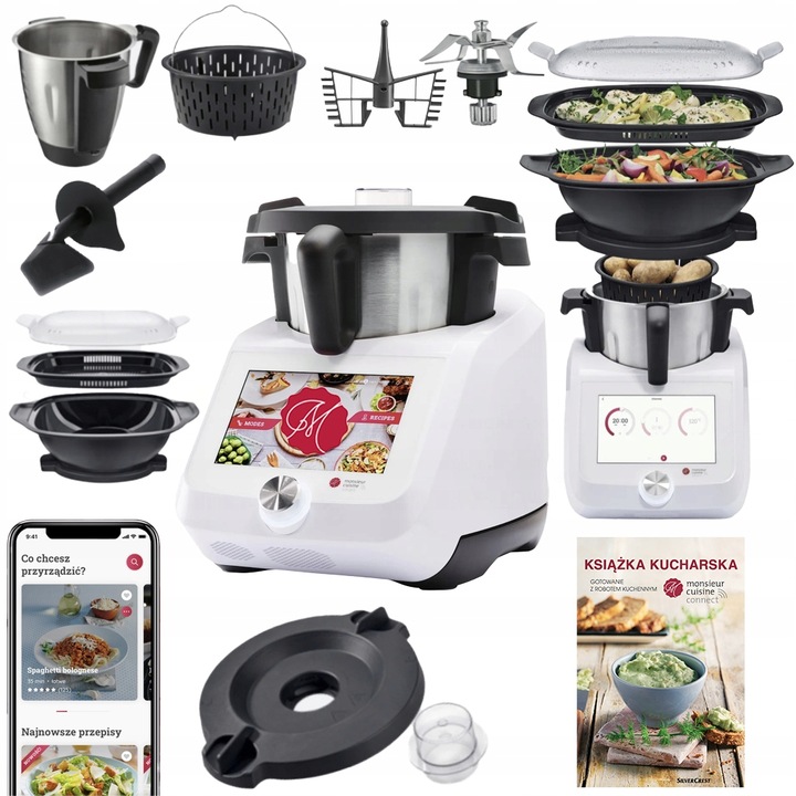 Kuchyňský robot SilverCrest SMART 10 1200 W bílý SLEVA