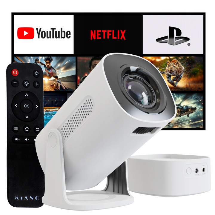 Kiano KVTS01 - Moderní mini LED projektor 4K s Bluetooth