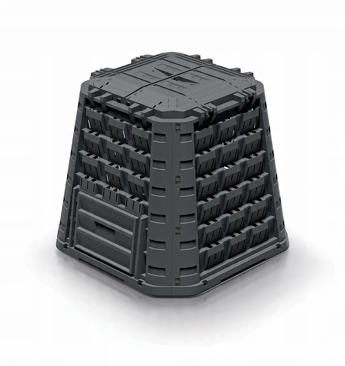 Kompostér 1 - komorový Prosperplast 450 l černý