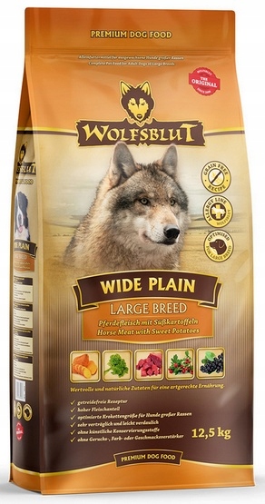 Krmivo pro psy Wolfsblut Dog Wide Plain Large Breed - koně 12,5 kg