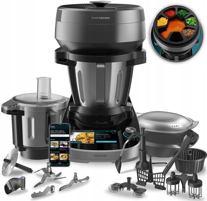 Kuchyňský robot Cecotec Mambo CooKing Total 2200 W černý