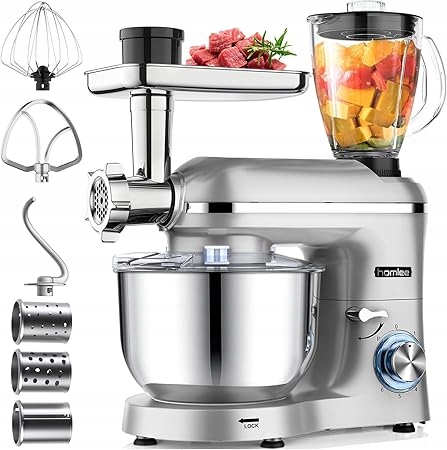 Kuchyňský robot Homlee SM-1518BM 1800 W stříbrný/šedý