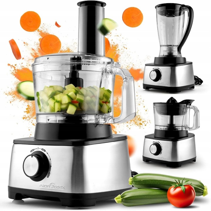 Kuchyňský robot Profi Cook PC-KM 1063 1200 W stříbrný/šedý