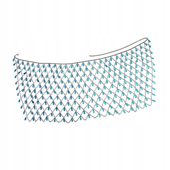 Kamínková sukně s řetízkem Body Jewelry Blue