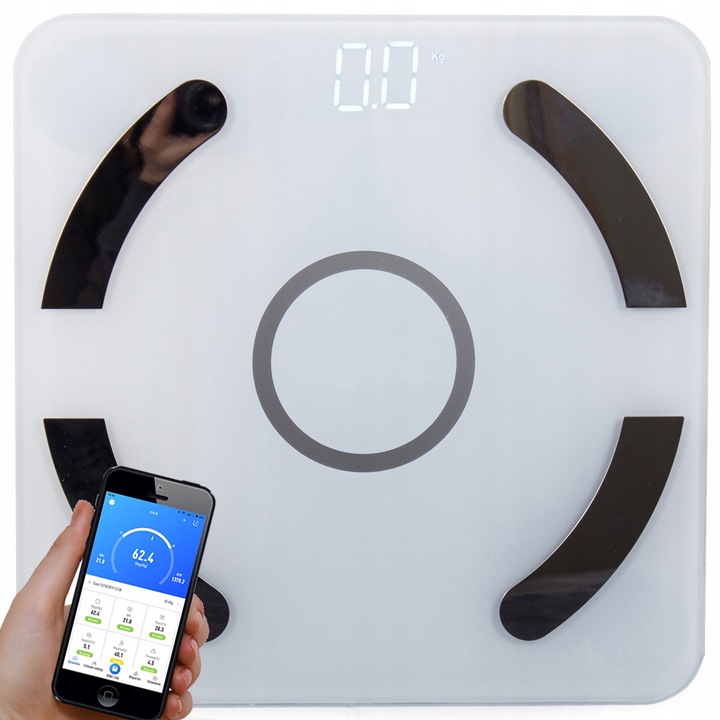 Koupelnová váha Verk Group Bluetooth koupelnová váha 180 kg SLEVA