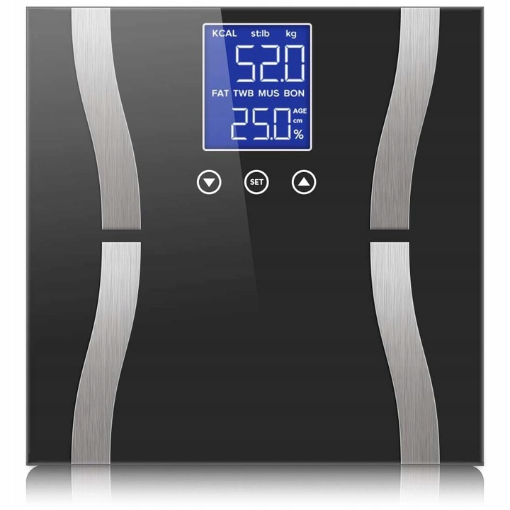 Koupelnová váha Verk Group Koupelnová váha LCD skleněná 180 kg AKCE