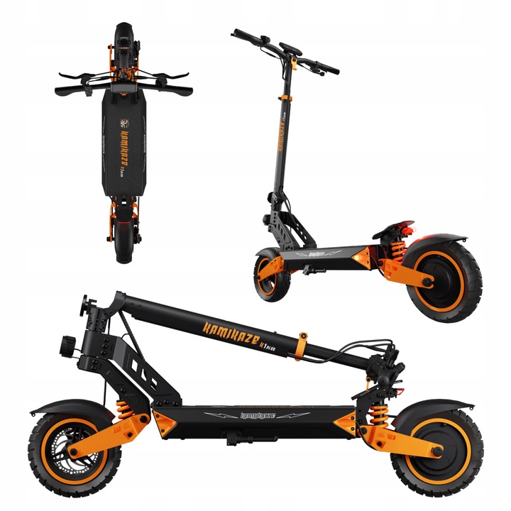 Kamikaze K1 Plus – elektrická baterie 1000 W, výkonná baterie 20 Ah, 20 km/h