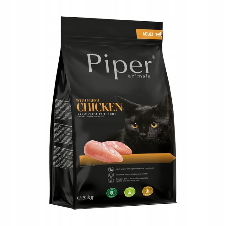 Krmivo suché pro kočky Piper kuře 3 kg
