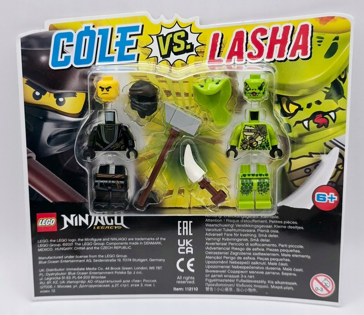 LEGO BLISTR 112110 NINJAGO Legacy COLE vs HAD LASHA njo493 njo497 1 Ks AKCE