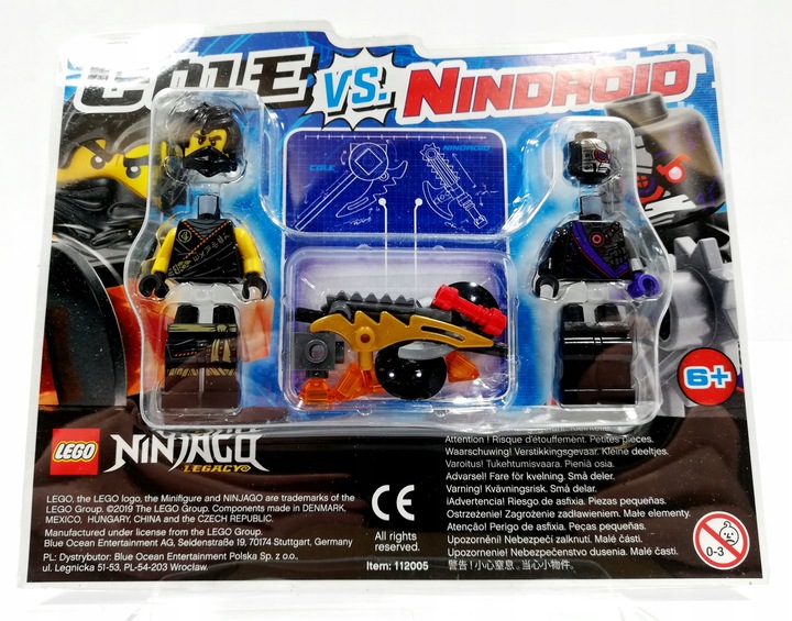 LEGO NINJAGO COLE VS. NINDROID 112005 BLISTR