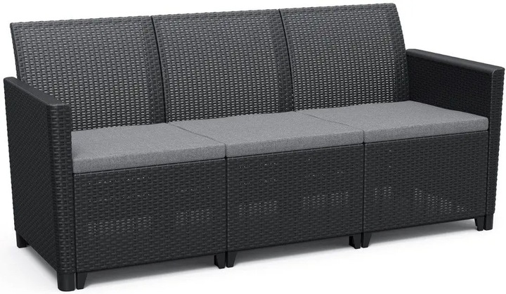 Lavice s opěradlem plast 163 x 65 cm lavičky na zahradu