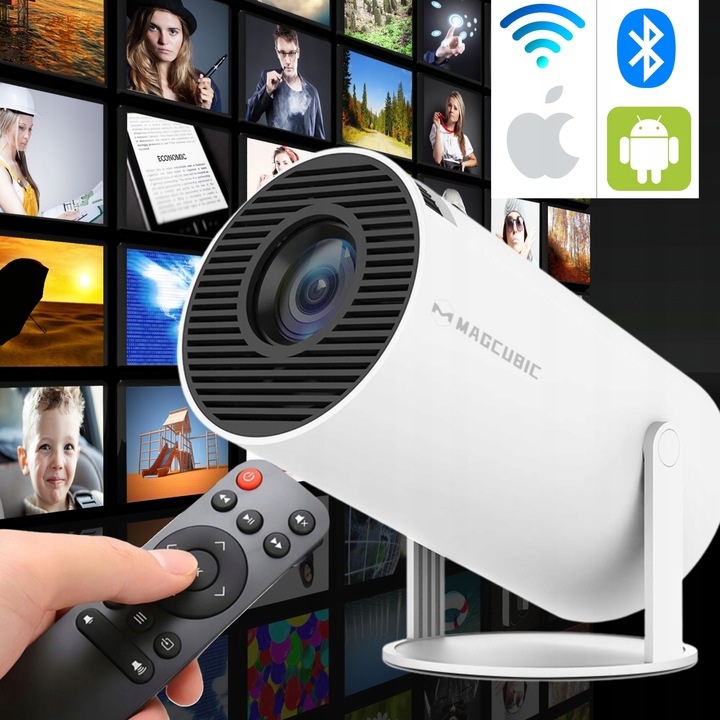 LED Projektor Magcubic HY300 PRO + Bateria bílý